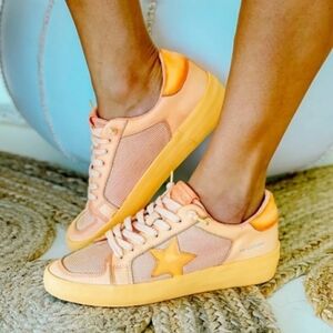 Vintage Havana Extra Dip Dye Sneakers Peach
